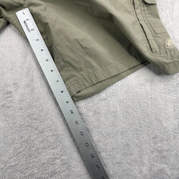 Vintage Nike ACG Cargo Shorts Mens Large Green All Conditions Reinforced Hiking - Picture 8 of 9